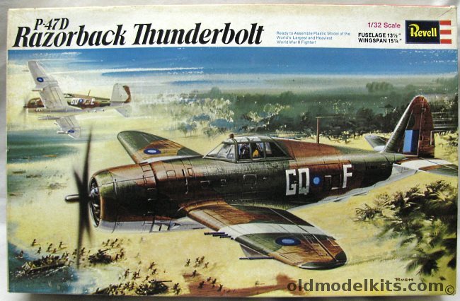 Revell 1/32 P-47D Razorback Thunderbolt - RAF South East Asia, H151 plastic model kit